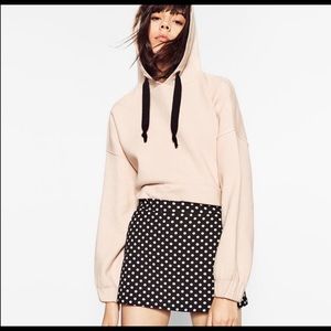 NWT zara polka dot skort size M